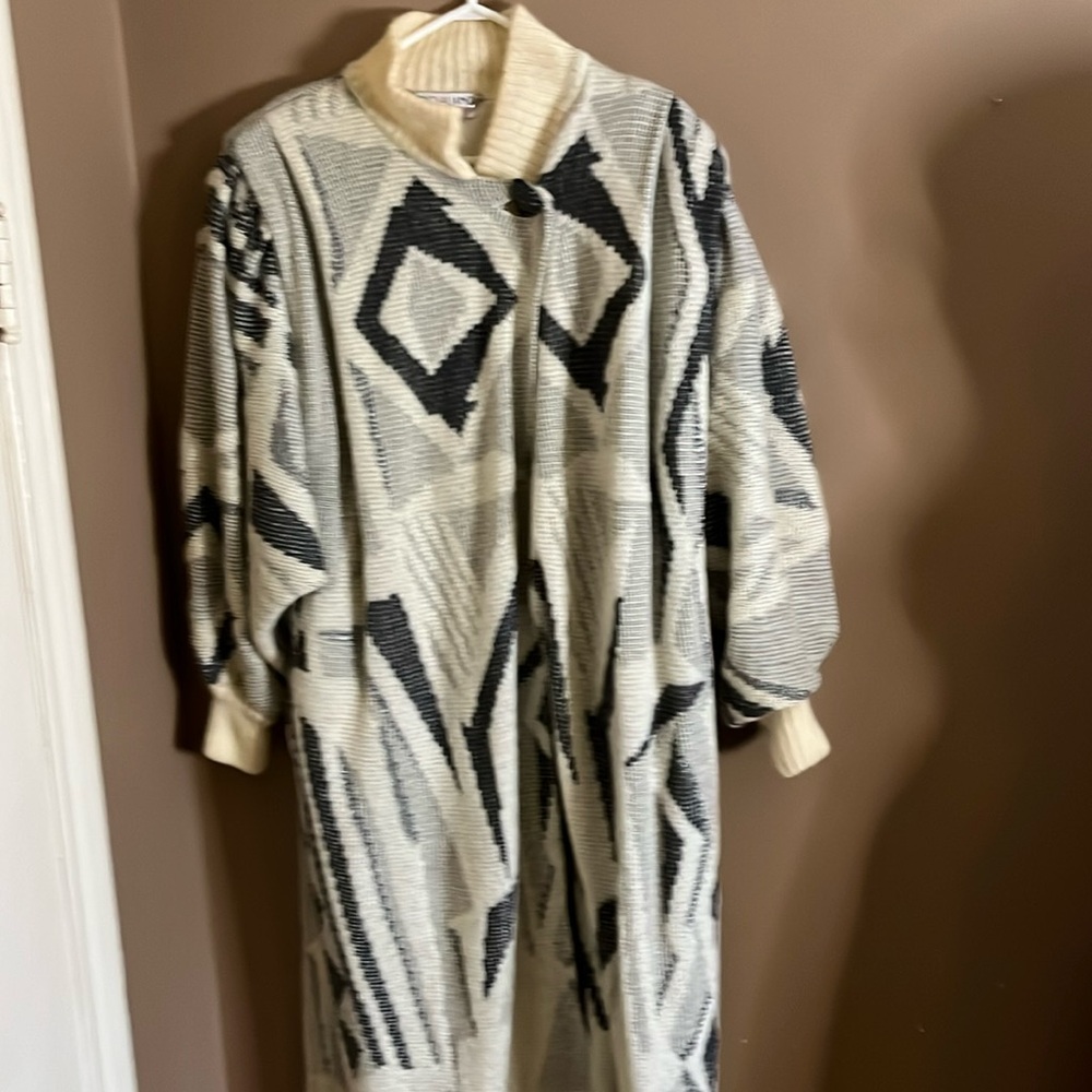 😄Dino Valiano Sweater Coat Mohair Wool Blend